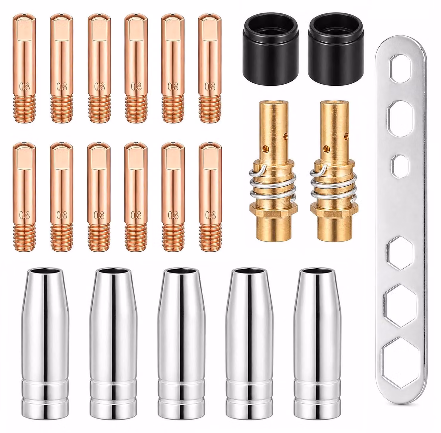 Set di 22 accessori per saldatura – Completa per manutenzione e sostituzione