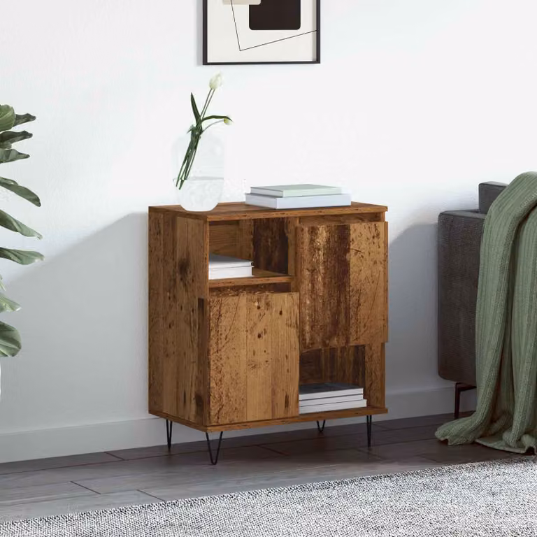 Credenza moderna vidaXL in legno color marrone L: 60 cm, P: 35 cm, H: 70 cm