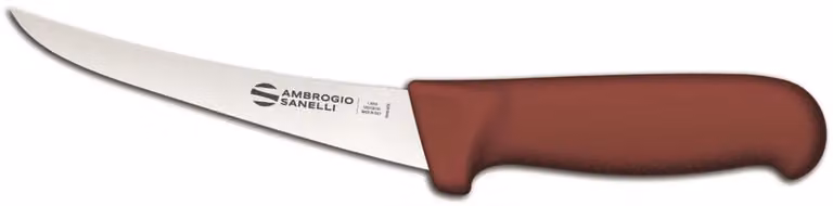 Coltello disosso curvo, lama cm 15, linea Barbecue