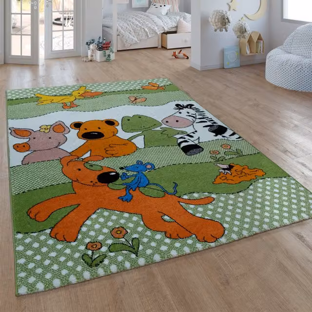 Tappeto per bambini Die lieben sieben verde L: 150 cm, P: 80 cm – 1