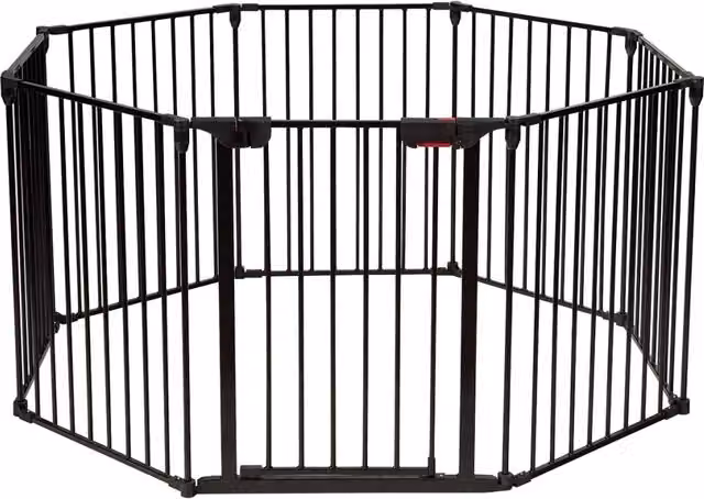 Box con 8 pannelli per bambini, Centro attivit¨¤ sicuro e facile da trasportare, Nero