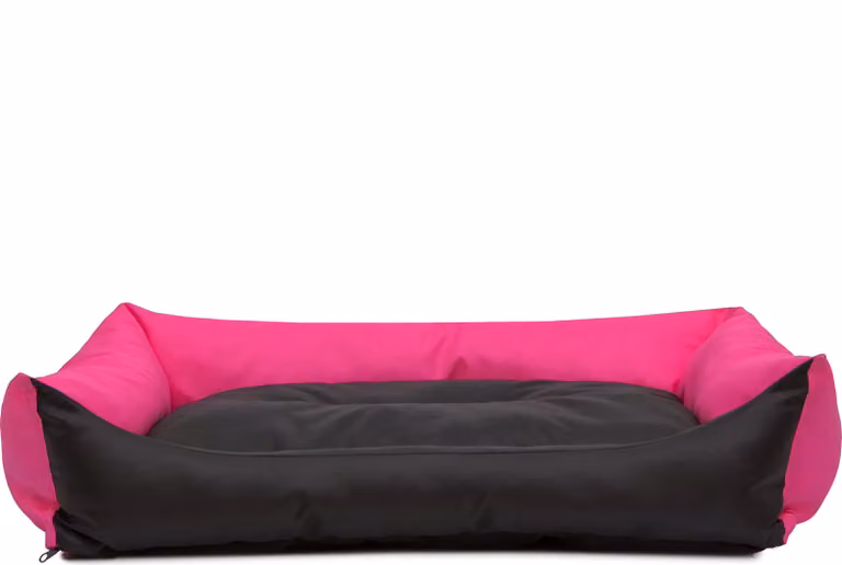 Cuscino per cani Letto per cani Posto per dormire Cuscino per cani Pontes - Eco - 105 x 75 x 17 cm [taglia: XXL] - Rosa con nero