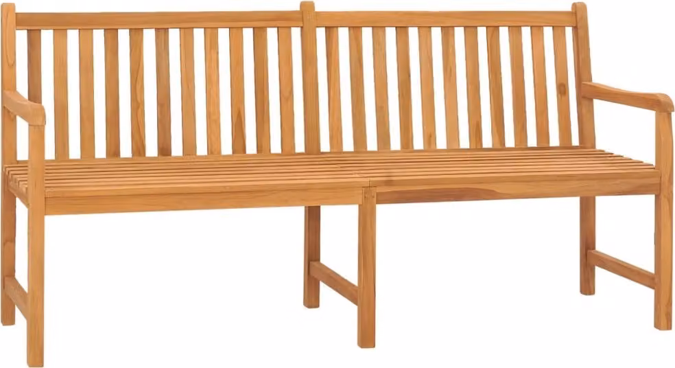 The Living Store Panca da giardino 180 cm in legno massiccio di teak