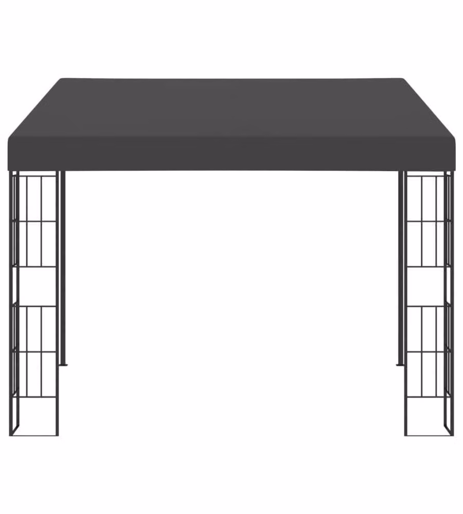 Gazebo a Parete 3x3 m Antracite in Tessuto
