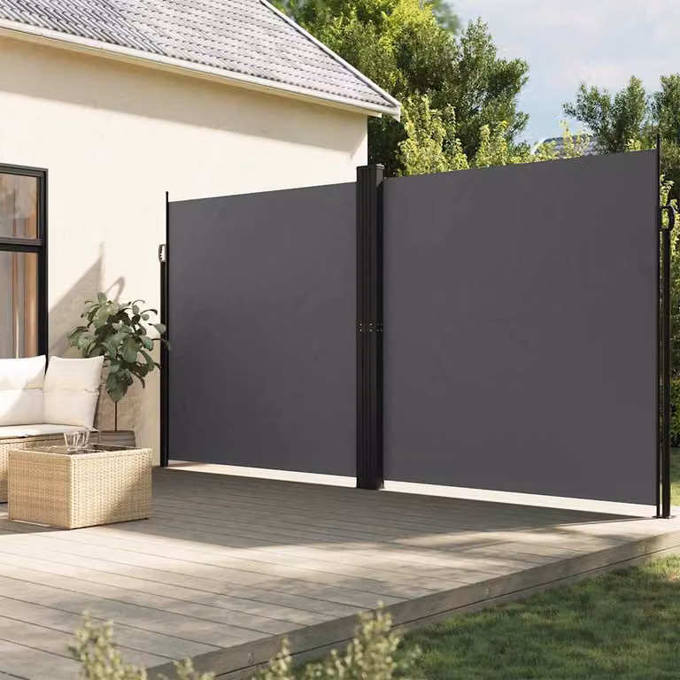 vidaXL Tenda da Sole Laterale Retrattile Antracite L: 600 cm, H: 220 cm