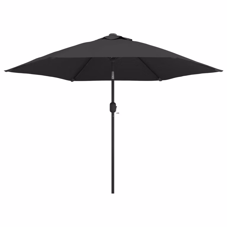 vidaXL Ombrellone con asta in metallo 300 cm antracite