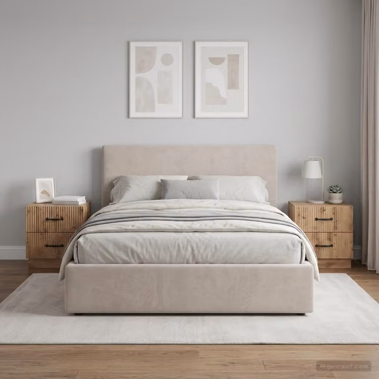 Set di 2 Armadi da Notte vidaXL in Rovere Marrone L 43 cm, P 34,5 cm, H 44,5 cm