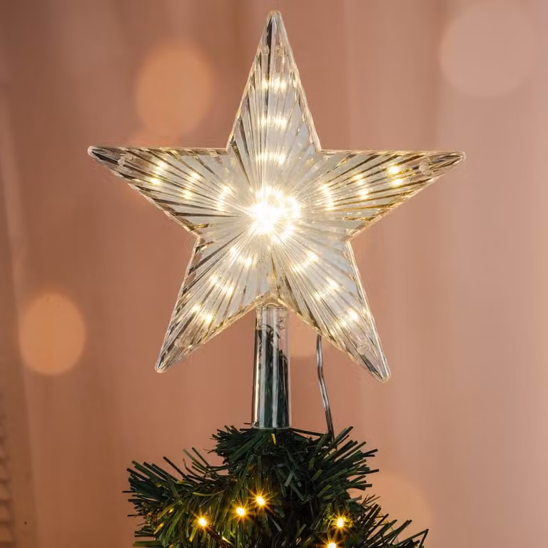 Stella con effetto luce corrente per l'albero di Natale Decorazione per l'albero di Natale