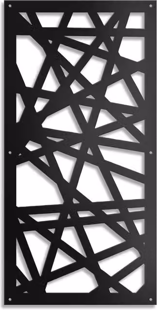 Pannello traforato in PVC Signorbit DIAGONAL MEDIUM colore nero, spessore 10 mm, L: 98 cm, H: 198 cm