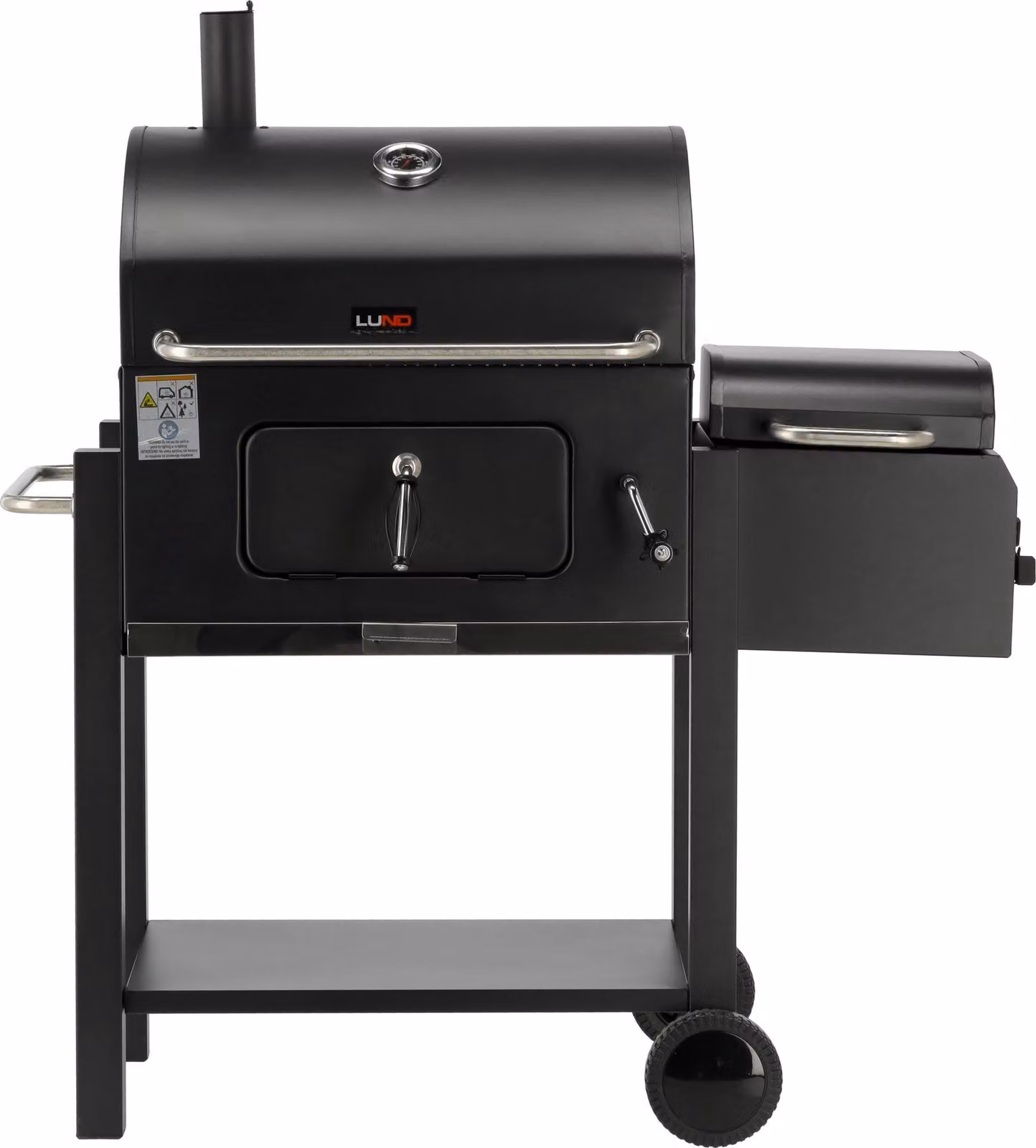 Barbecue a carbonella Deluxe con funzione di affumicatura 112x62x121 cm (Affumicatore)