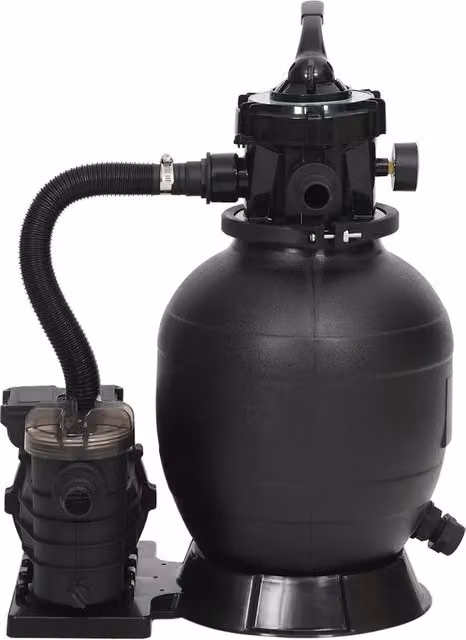 Filtro a Sabbia per Piscina con Prefiltro Nero CFW5098910