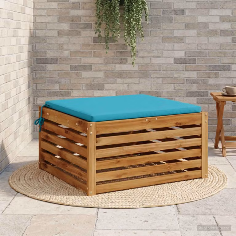 Cuscino per sedia vidaXL SOEST in poliestere con rivestimento lavabile e resistente ai raggi UV, colore turchese