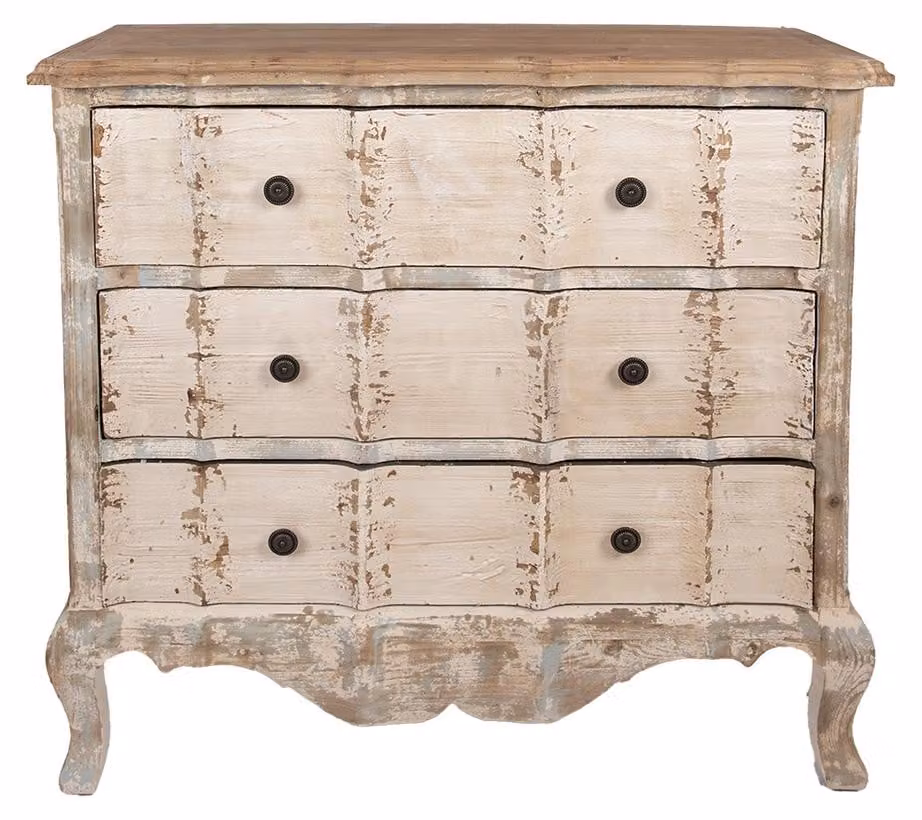 Cassettiera Clayre & Eef 95x38x90 cm Legno beige