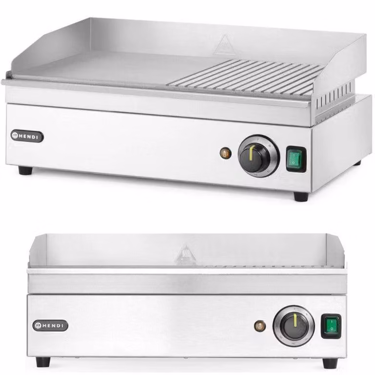 Piastra grill elettrica - Potenza 2400W, temperatura regolabile