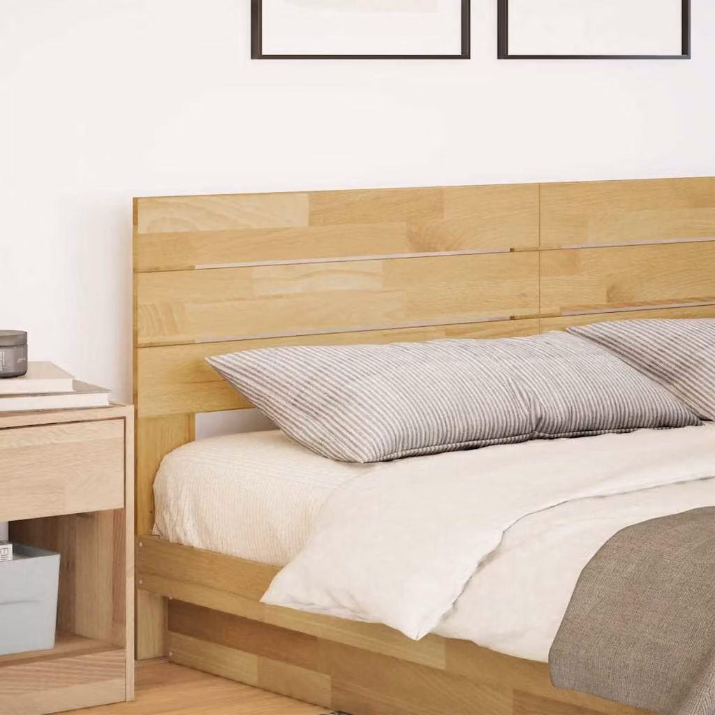 vidaXL Testiera 180 cm in Legno Massello di Rovere