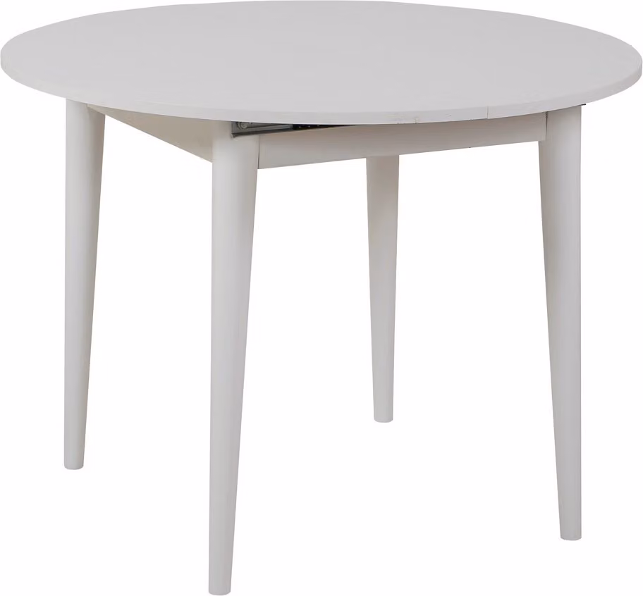 Skye Decor, Vina 139 - White, tavolo da pranzo allungabile, bianco, pannelli truciolari rivestiti al 100% in melamina, 100 x 100 x 75 cm