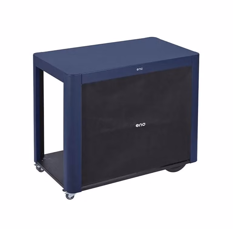 Carrello Achille tenda in acciaio blue navy Enò