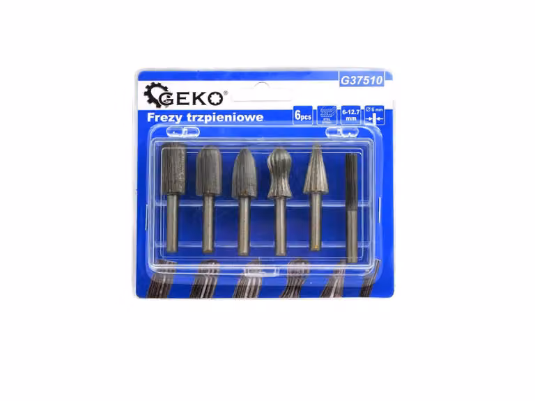Fresette a gambo GEKO, set da 6 pezzi 6-12,7 mm G37510
