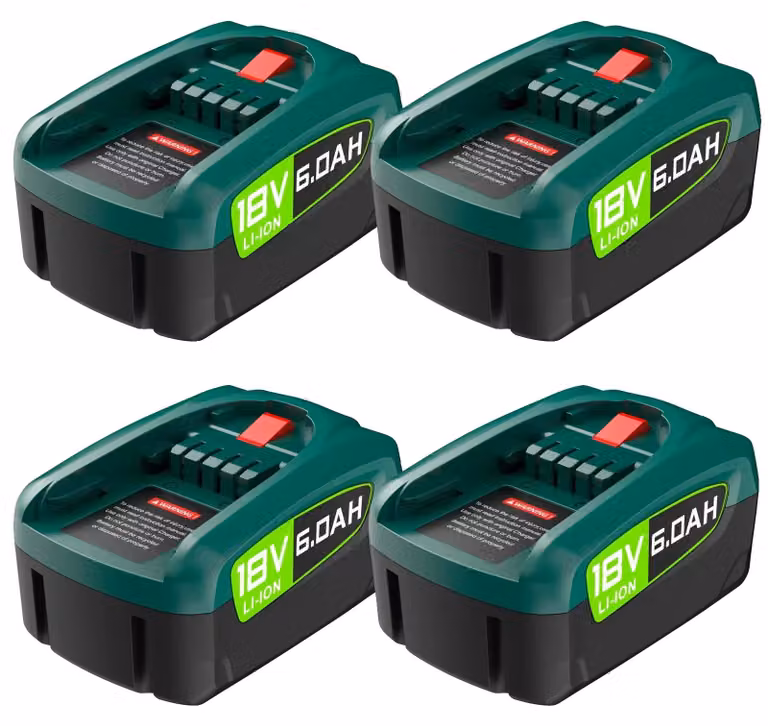 Batteria di ricambio, capacità 3800 mAh, compatibile con utensili elettrici da 18 V, 4 6000 mAh, 18 V-c