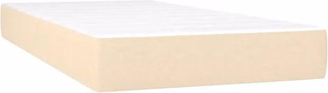 Materasso a Molle Insacchettate Rigidit¨¤ Media Crema 120x190x20 cm in Tessuto