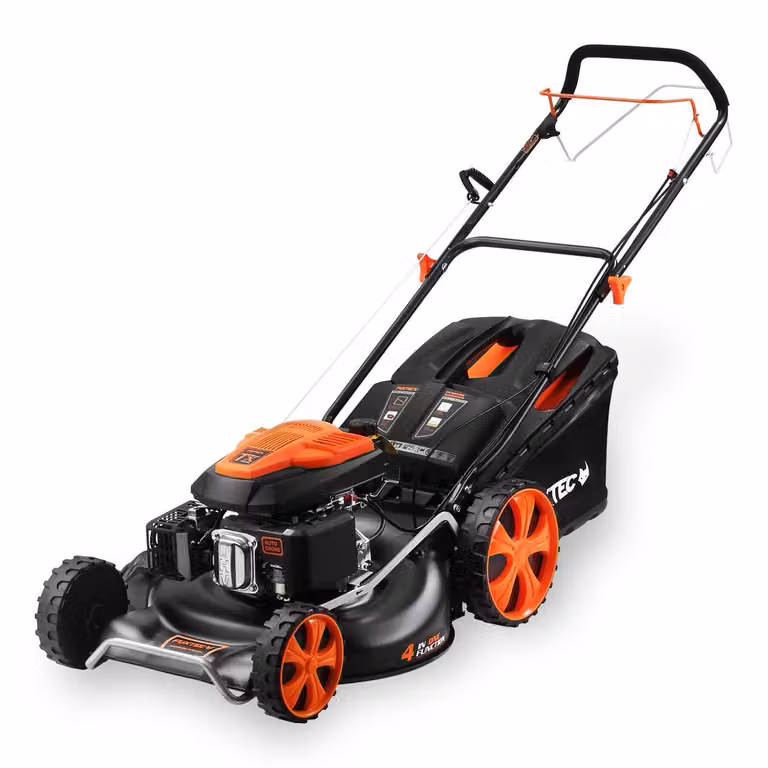 Tagliaerba a scoppio FUXTEC RM5396 semovente motore 4 tempi a benzina 196cc - larghezza di taglio 53 cm 196cc - funzione mulching