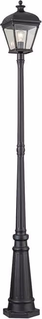 Lampione da giardino nero Bayview Elstead E27 60W IP44