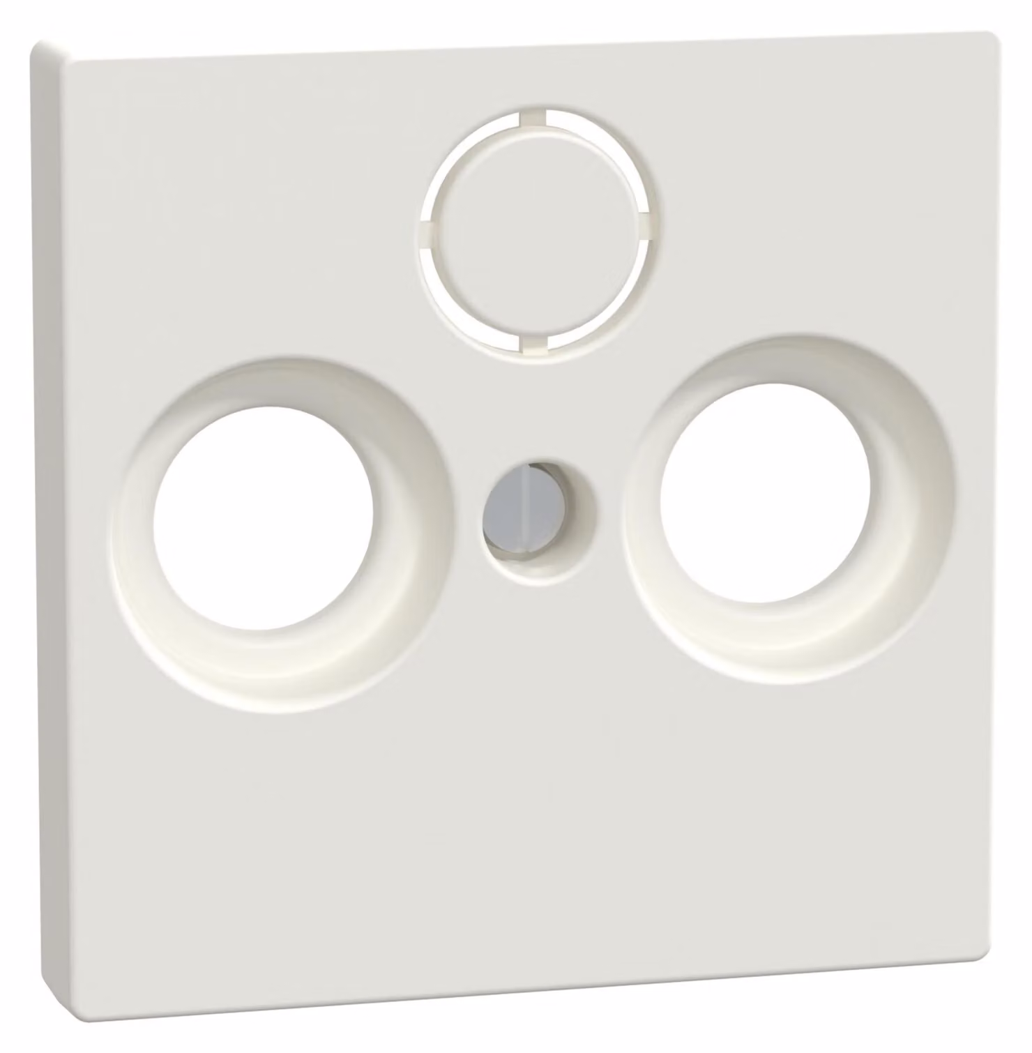 Merten Piastra centrale Presa antenna 296719 bianco polare lucido, 1 pz.