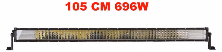 Barra LED 7D ad alta potenza da 105 cm e 696 W (faro a diodi LED), 12 V/24 V, 4 file