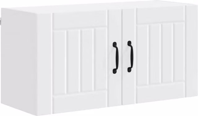 Mobile da cucina rettangolare moderno con pratico vano contenitore interno 80 x 31 x 40 cm legno composito bianco 02_0053953