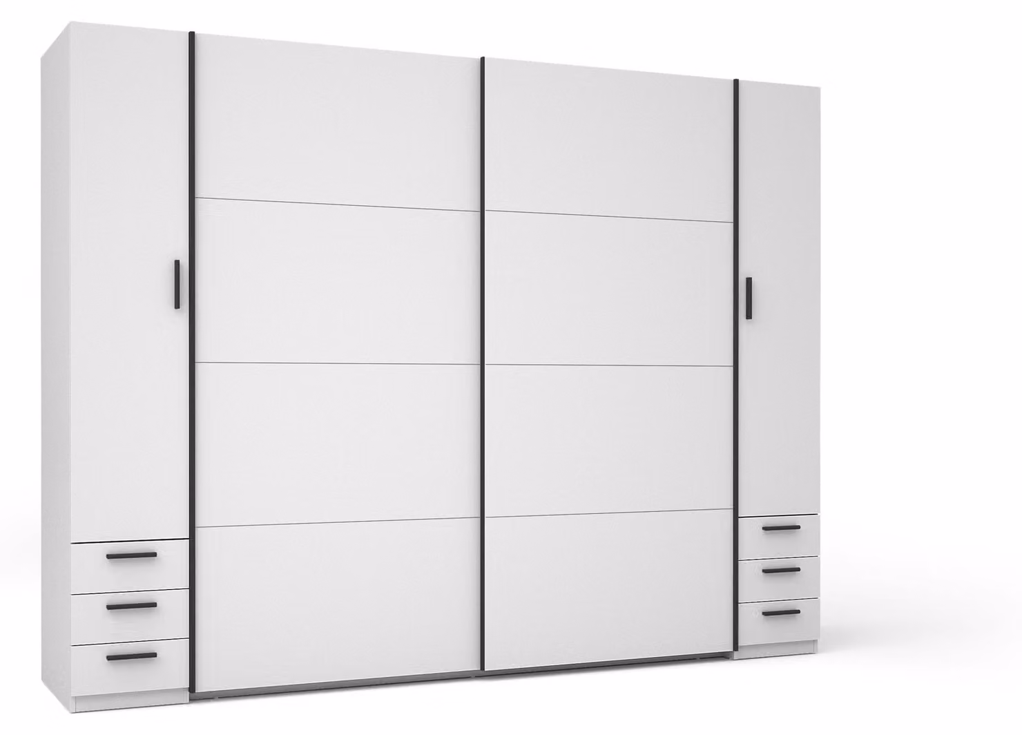 raumhirsch ARMADIO Bianco, Nero, dimensioni 270/208/61