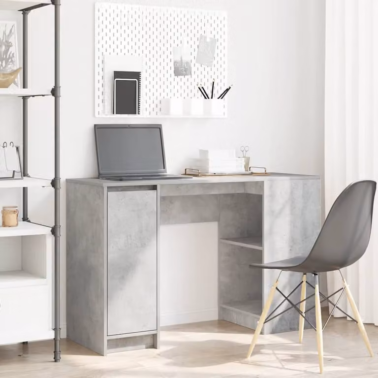 Maison Exclusive - Scrivania grigio cemento 120x42x76 cm Materiale ligneo