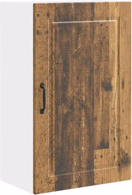 Armadio da cucina moderno a parete 50 x 31 x 80 cm con ripiani pratico decorativo in legno antico 02_0054386