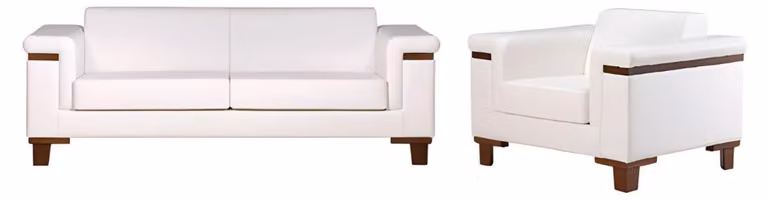 Luxus Sessel 1 Sitzer Couch Polster Sofa 2-Sitzer Luxus Leder Design