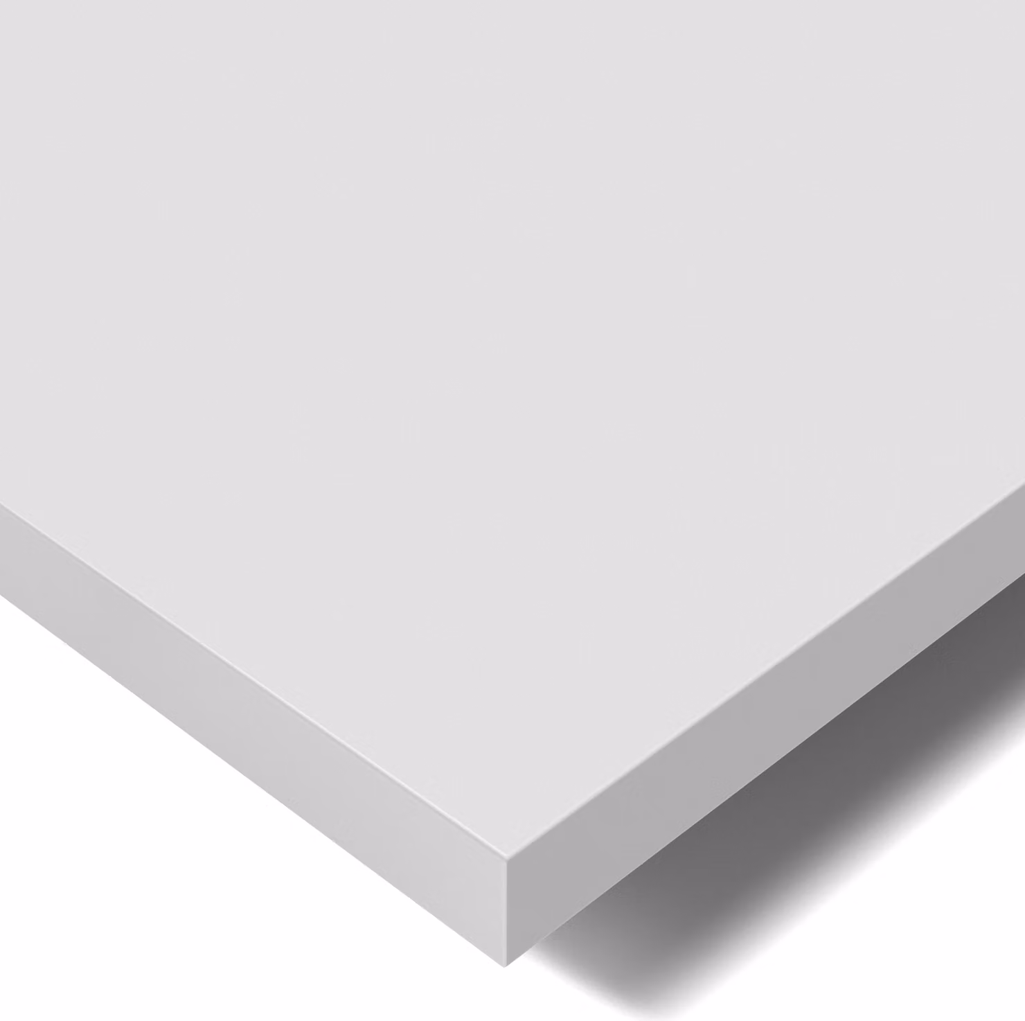 POKAR Piano da tavolo 2,5 cm Piano da tavolo per scrivania, dimensioni:120x80, colore:Grigio chiaro