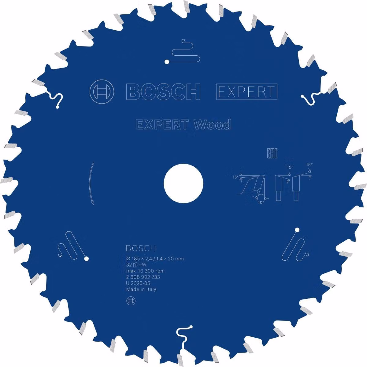 Lama circolare Bosch EXPERT Wood, 185x2,4x20 mm, Z32
