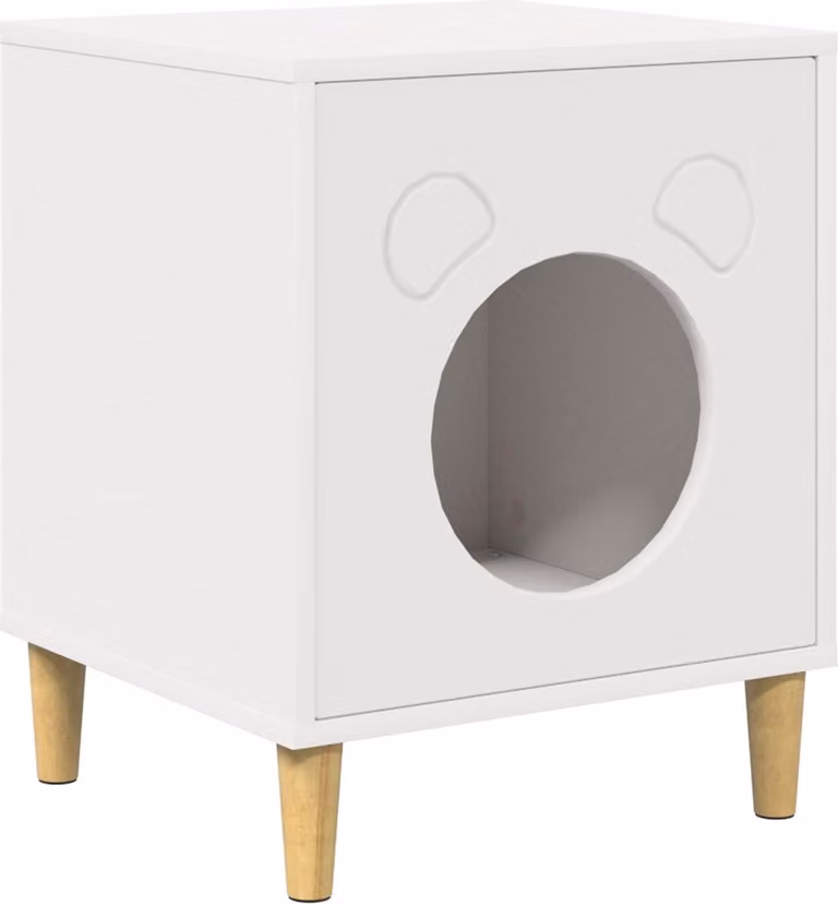 Casa per Gatti Bianco 42,5 x 40 x 53 cm Legno multistrato