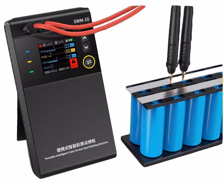 Saldatrice a punti, design portatile, tecnologia a doppio impulso, modello SWM-10