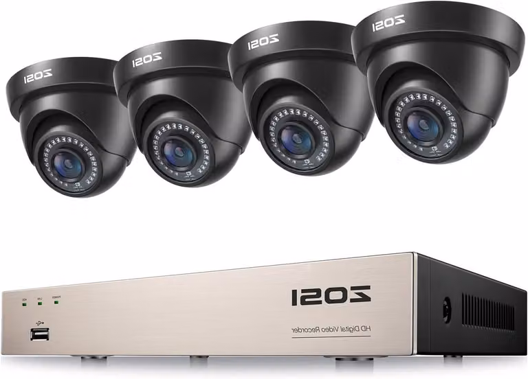 Kit telecamera esterna - Telecamera di sicurezza - Telecamera a cupola - Sistema di videosorveglianza - Telecamera CCTV