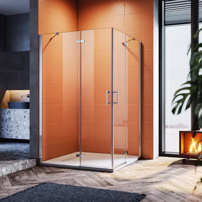 SONNI cabina doccia 90x90x195cm con nanorivestimento ESG vetro di sicurezza cabina doccia walk in shower