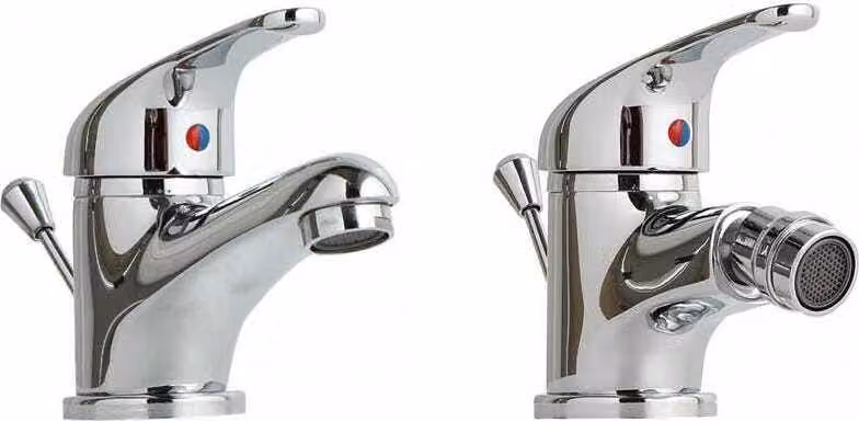 Set 2 pezzi rubinetti per lavabo e bidet | Enter