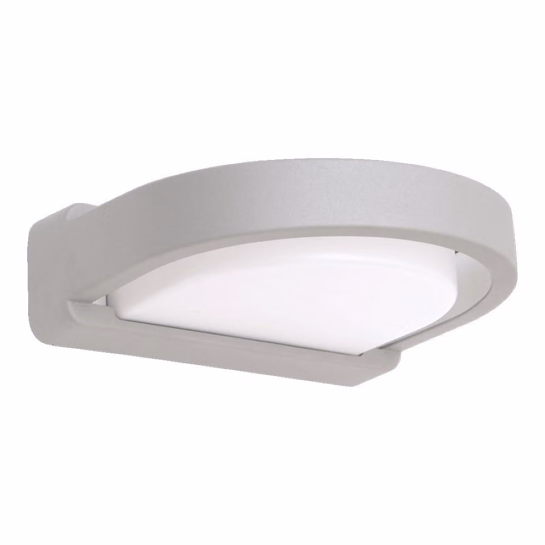 Lampada a parete ORIGO 1xE27/20W, IP54, argento/opal L: 270, H: 83, dimmerabile