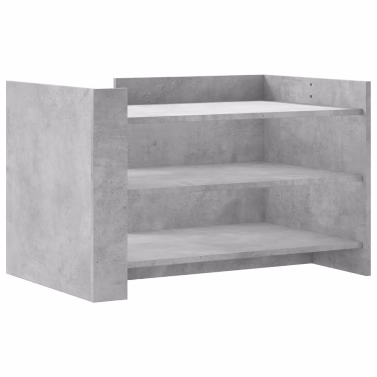 Tavolino Salotto Grigio Cemento 80x50x50 cm Legno Multistrato