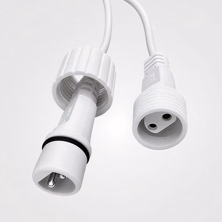 Cavo di prolunga da 10 metri, a 2 poli, impermeabile, grado di protezione IP65, per illuminazione esterna