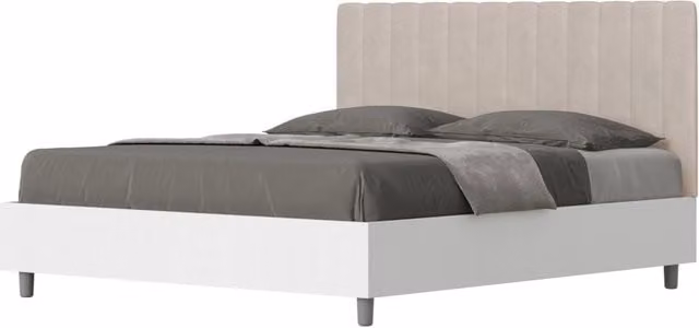 Letto Matrimoniale Kaia GIORDANOSHOP Colore Sabbia L: 167 cm, P: 113 cm, H: 198 cm