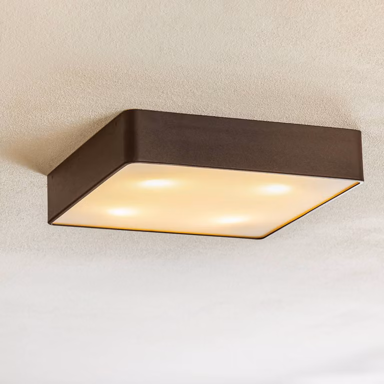 Plafoniera soffitto Oro Argon, dimmerabile, Nero, Soggiorno / Sala da pranzo, Metallo, Moderno, Plafoniera