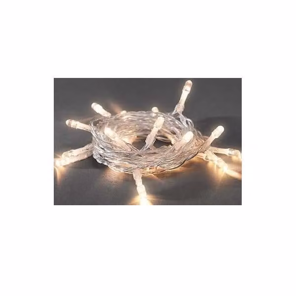Luci di Natale Konstsmide 20 LED a batteria bianco