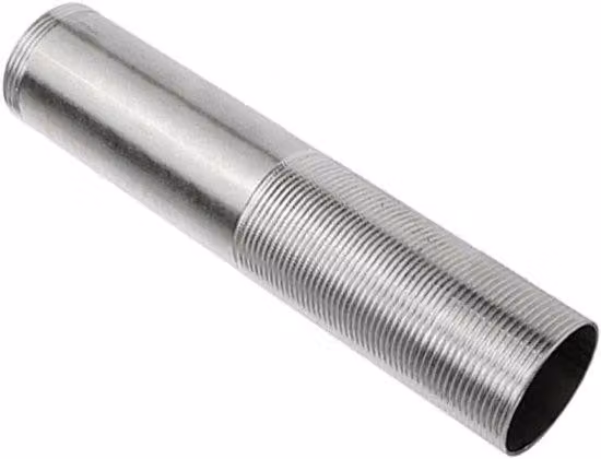 Rallunga per rubinetto in acciaio inossidabile per rubinetteria argento - 140 mm