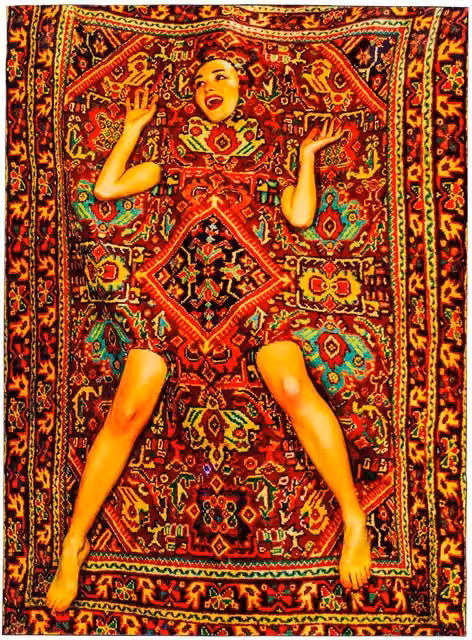 Tappeto Lady on Carpet Seletti design astratto multicolore L: 280 cm x P: 200 cm