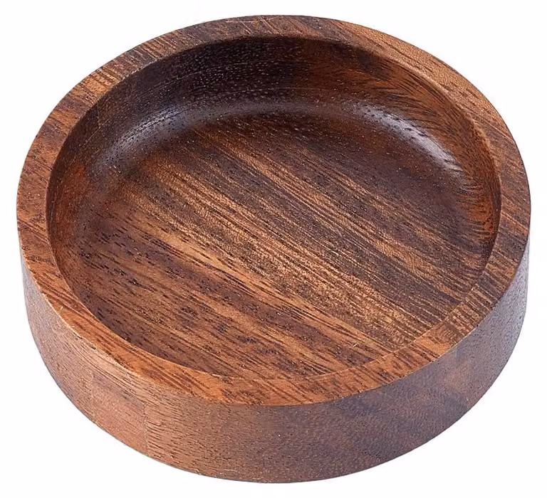 Vassoio da portata in legno di acacia, 10 cm, vassoio in legno decorativo, portaoggetti
