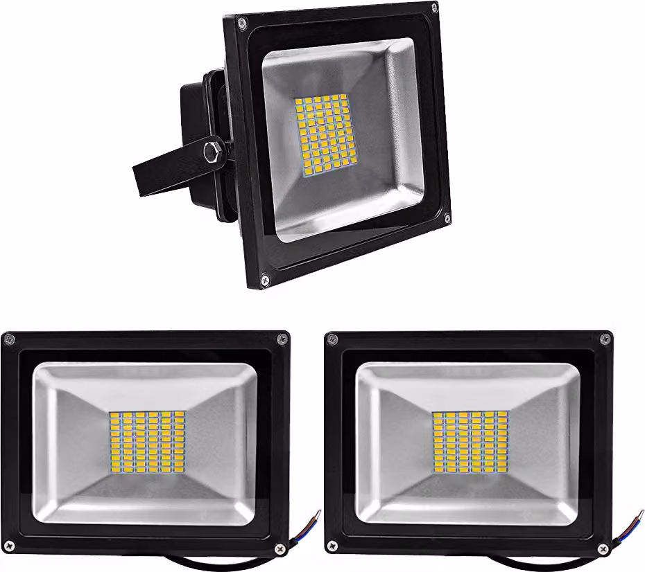 3 pezzi di faretti LED SMD da 50 W, Greenmigo IP65, proiettori da cantiere, faretti, faretti da parete, faretti da esterno, 85-265 V CA